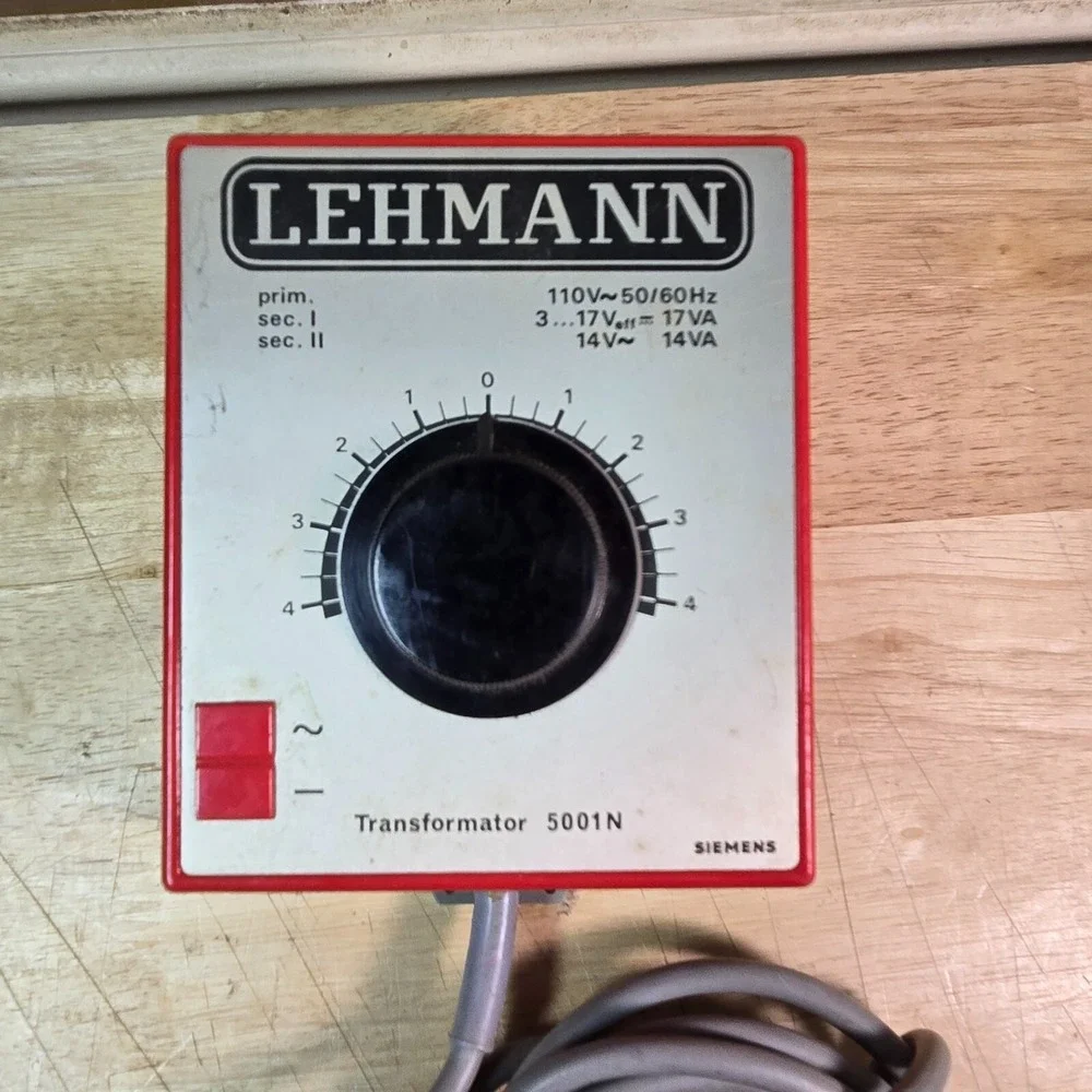 Lehmann Siemens 5001N  Toy Train Transformator 110v 50/60 hz
